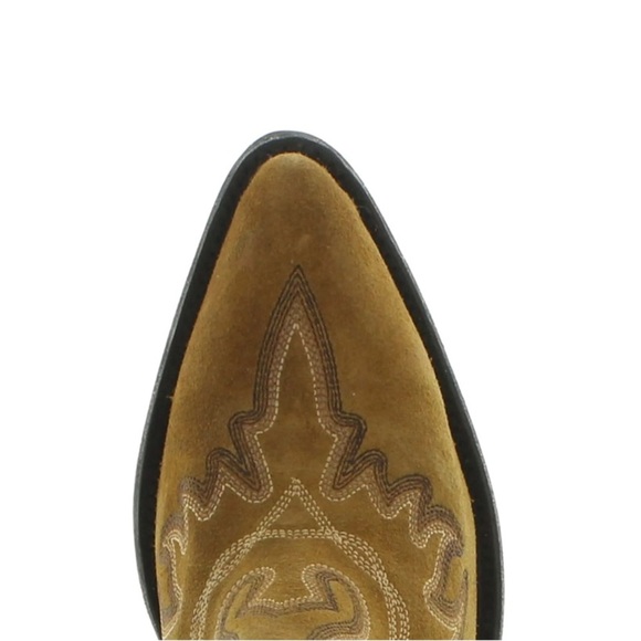 Old Gringo Tan Heeled Boots with Fringe - Picture 7 of 11